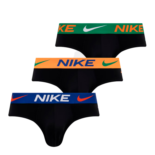 Nike Underwear Sous-vtements Noir - LOT DE 3 CULOTTES ESSENTIELLES MICRO HANCHES - M - Ref 32€